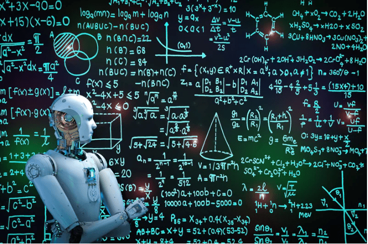 Un androide frente a un problema matemático bastante complejo.